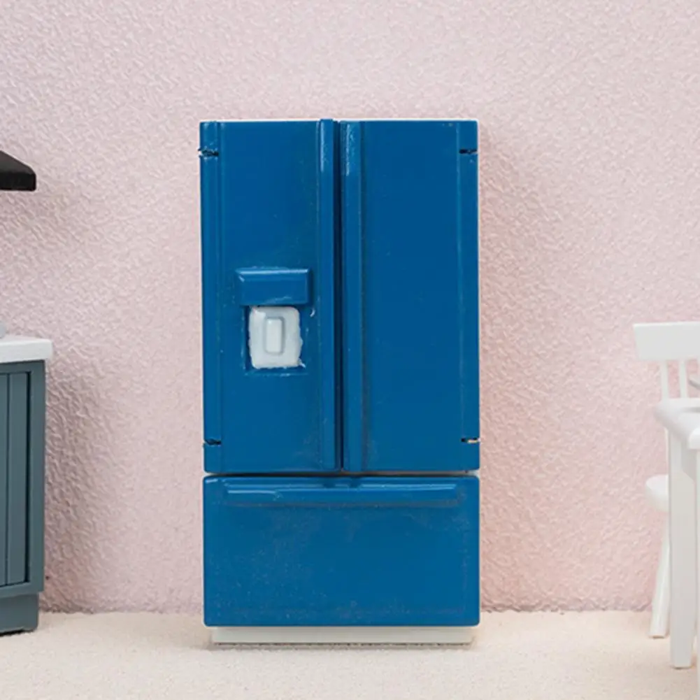 Dollhouse Furniture Lightweight Wood Vivid Double Door Fridge Miniature Refrigerator Decoration for Home
Dollhouse Furniture Lightweight Wood Vivid Double Door Fridge Miniature Refrigerator Decoration for Home