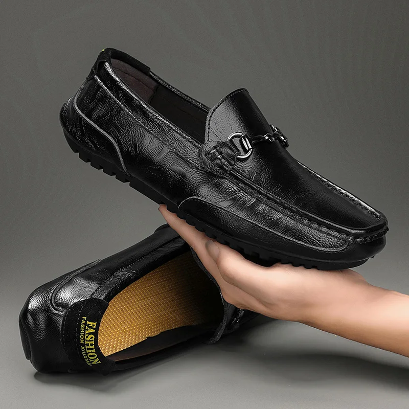 Genuine Leather Spring and Autumn plus Size Doug Shoes Men's casual Loafer shoes Lightweight shoes
Genuine Leather Spring and Autumn plus Size Doug Shoes Men's casual Loafer shoes Lightweight shoes