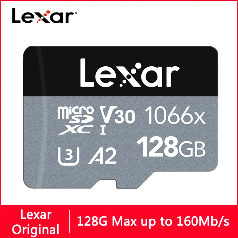 Lexar 128GB TF Micro SD Memory Card U3 4K V30 A2 64GB 256GB 512GB High speed Memory Card Ultra HD Recording TF1066X for Phone
Lexar 128GB TF Micro SD Memory Card U3 4K V30 A2 64GB 256GB 512GB High speed Memory Card Ultra HD Recording TF1066X for Phone
