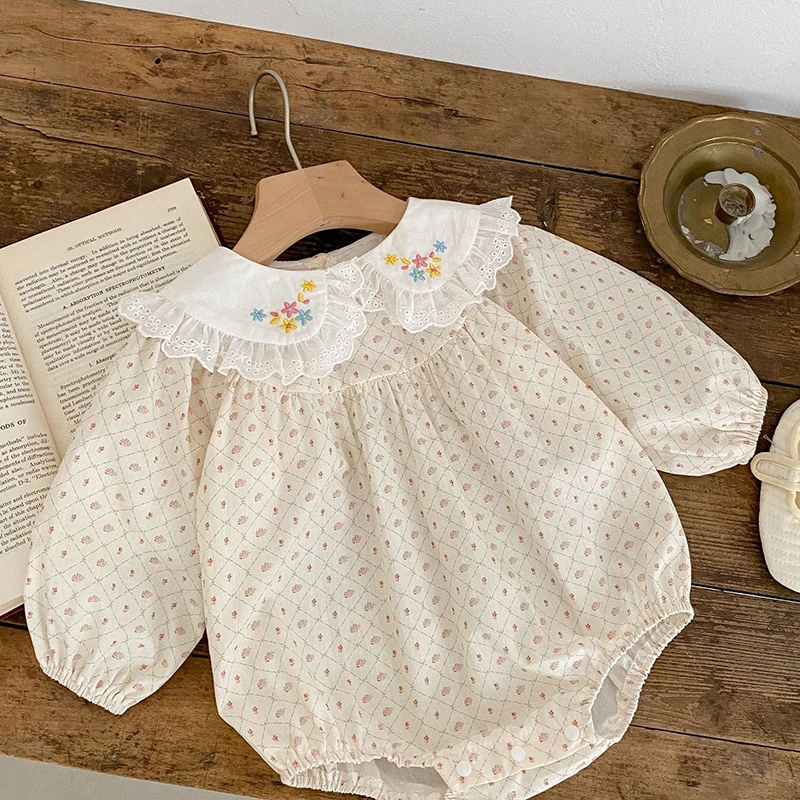 Spring Autumn Children Clothes Korean Style Climbing Suit Cotton Long Sleeve Printing Embroidery Infant Baby Girls Jumpsuit
Spring Autumn Children Clothes Korean Style Climbing Suit Cotton Long Sleeve Printing Embroidery Infant Baby Girls Jumpsuit