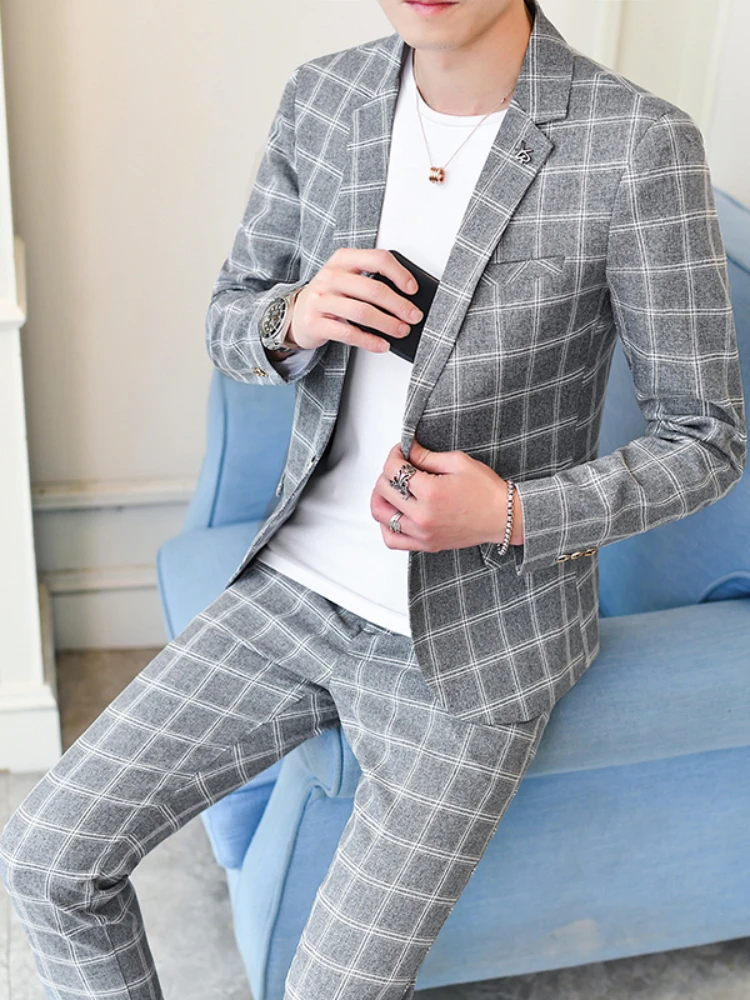 ( Jacket + Pants ) New Formal Business Wedding 2 Pieces Suit Set Male 2022 Blazers Jacket Trousers Dress Suit Male Slim Fit
( Jacket + Pants ) New Formal Business Wedding 2 Pieces Suit Set Male 2022 Blazers Jacket Trousers Dress Suit Male Slim Fit