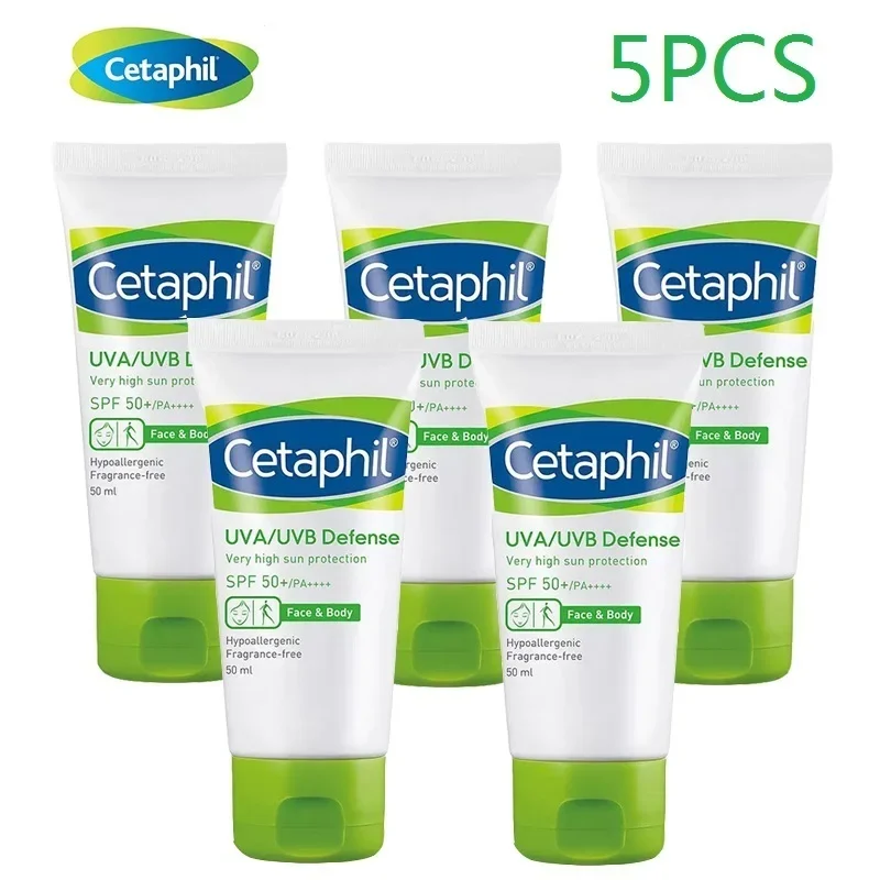 

5 шт. солнцезащитный крем Cetaphil с высокой защитой от солнца SPF 50 +/PA ++++ солнцезащитный освежающий Водонепроницаемый увлажняющий крем для лица и тела