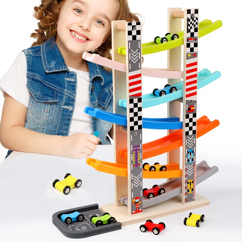 Preschool Kids Toys Wooden 7-Layer Ramp Race Track Car Ramp Racer With 8 Mini Inertia Car Sliding Toys Educational Toys
Preschool Kids Toys Wooden 7-Layer Ramp Race Track Car Ramp Racer With 8 Mini Inertia Car Sliding Toys Educational Toys