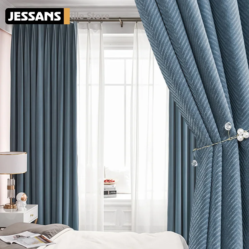 Simple European Modern Chinese Curtain Nordic Mink Black-out Curtains for Living Dining Room Bedroom
Simple European Modern Chinese Curtain Nordic Mink Black-out Curtains for Living Dining Room Bedroom