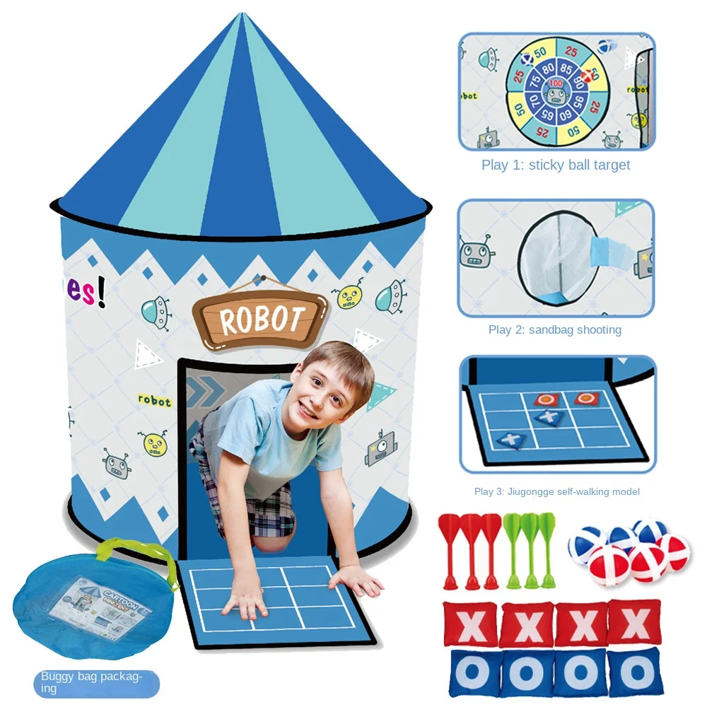 Children's Mini DIY Tent Indoor Princess Girl Boy Castle Tent Darts Game Toy House Foldable Outdoor Game Stick Ball Tent
Children's Mini DIY Tent Indoor Princess Girl Boy Castle Tent Darts Game Toy House Foldable Outdoor Game Stick Ball Tent