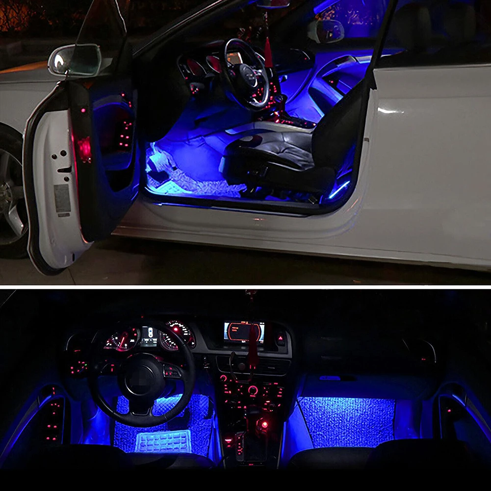 Car Interior Floor Or Dash Atmosphere Lights Decoration Lamp Car Interior Lights Accessories ON-OFF Switch 4 LED
Car Interior Floor Or Dash Atmosphere Lights Decoration Lamp Car Interior Lights Accessories ON-OFF Switch 4 LED