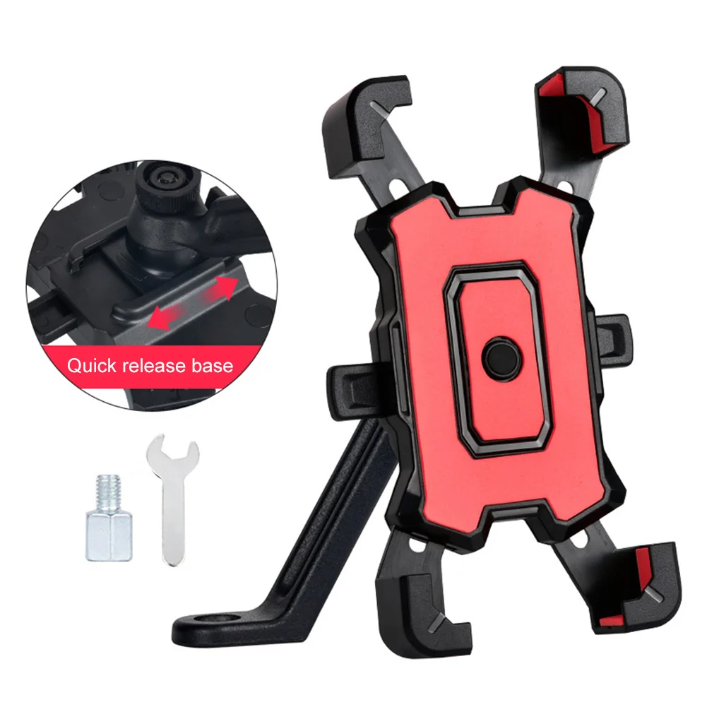 Motorcycle Phone Holder One-Hand Locking Phone Rack 360° Adjustable Rearview Mirror Handlebar Mount for Bike Motorcycle Scooter
Motorcycle Phone Holder One-Hand Locking Phone Rack 360° Adjustable Rearview Mirror Handlebar Mount for Bike Motorcycle Scooter