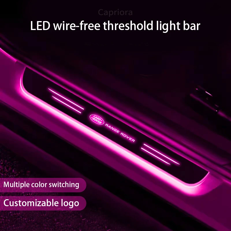 

Car Door Wireless sill light Land Rover Discovery3 4 Freelander Evoque Velar Autogiography SVR LED Welcome Pedal Atmosphere lamp
