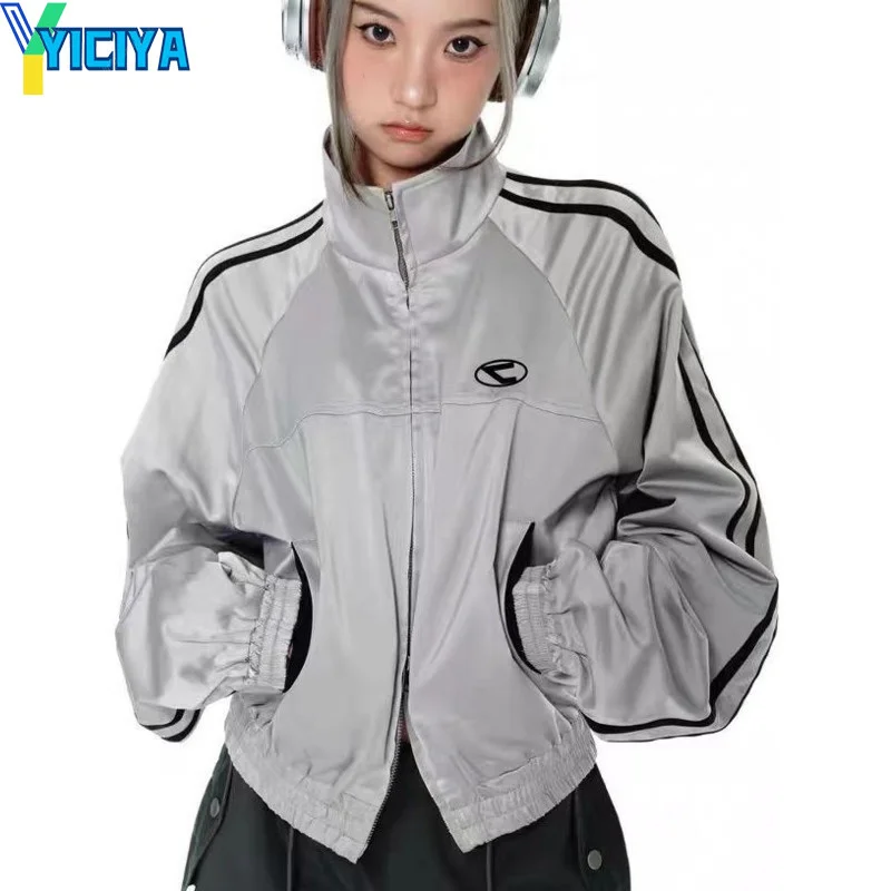 Куртки YICIYA, пальто, куртка-бомбер, Зимняя женская Куртка varsity y2k Racing, американская бейсбольная куртка на молнии с воротником-стойкой и длинным рукавом
Куртки YICIYA, пальто, куртка-бомбер, Зимняя женская Куртка varsity y2k Racing, американская бейсбольная куртка на молнии с воротником-стойкой и длинным рукавом