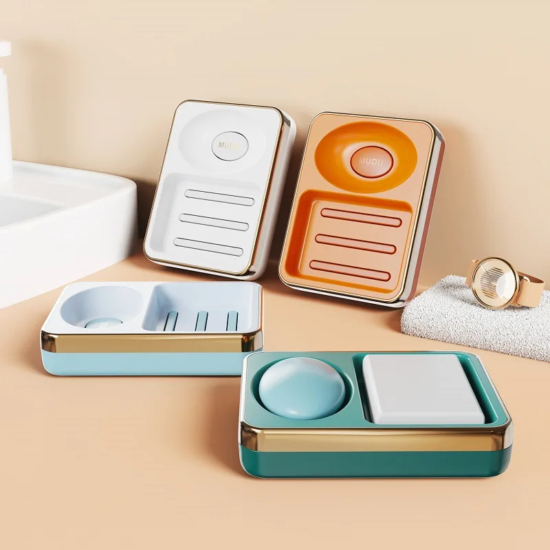 2 Grid Light Luxury Soap Holder Toiletries Storage Box Travel Supplies Plastic Soap Dish Bathroom Organizer Household Items 
2 Grid Light Luxury Soap Holder Toiletries Storage Box Travel Supplies Plastic Soap Dish Bathroom Organizer Household Items