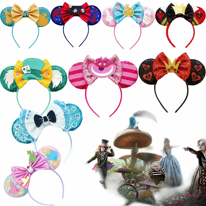 Disney Alice In Wonderland Ears Hair Bands Girls Bow Red Queen Hair Accessories Kids Cheshire Cat Headbands Women Carnival Gift
Disney Alice In Wonderland Ears Hair Bands Girls Bow Red Queen Hair Accessories Kids Cheshire Cat Headbands Women Carnival Gift