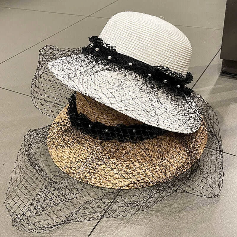 Temperament French Sun Hat Pearl Mesh Net Beach Straw Hat Cap Women Summer Korean Version Fashion Fisherman Cap Sun Hats Panama
Temperament French Sun Hat Pearl Mesh Net Beach Straw Hat Cap Women Summer Korean Version Fashion Fisherman Cap Sun Hats Panama