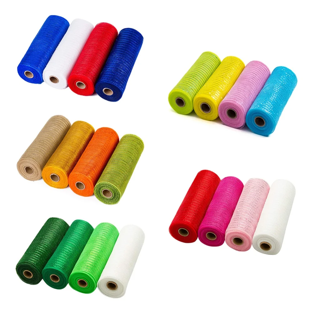 4 шт., сетчатые ленты для венка из металлической фольги
4 шт., сетчатые ленты для венка из металлической фольги