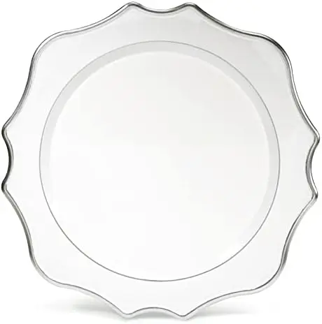 OCCASIONS " 10 Pieces Round 13'' Round Acrylic Plastic Wedding Chargers, Dinner Party Decoration Charger Plates (Sca
OCCASIONS " 10 Pieces Round 13'' Round Acrylic Plastic Wedding Chargers, Dinner Party Decoration Charger Plates (Sca