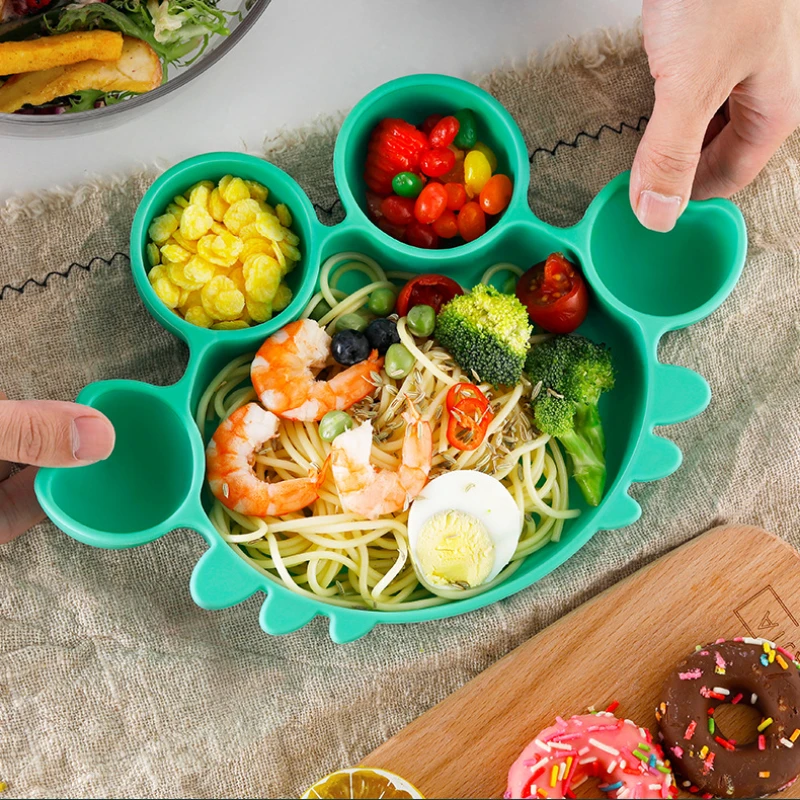 Baby Dishes Silicone Suction Dinner Plate Cute Crab Children Feeding Plate Non-Slip Baby Food Feeding Bowl Children Tableware
Baby Dishes Silicone Suction Dinner Plate Cute Crab Children Feeding Plate Non-Slip Baby Food Feeding Bowl Children Tableware
