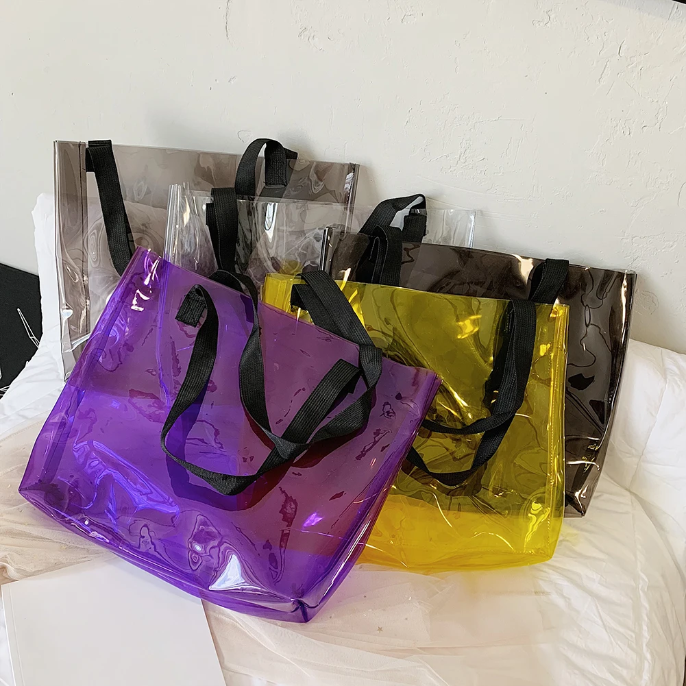 PVC Shoulder Bag Women Fashion Solid Open Transparent Messenger Square Simple Bags Ladies Summer Beach Shopping Handbag
PVC Shoulder Bag Women Fashion Solid Open Transparent Messenger Square Simple Bags Ladies Summer Beach Shopping Handbag