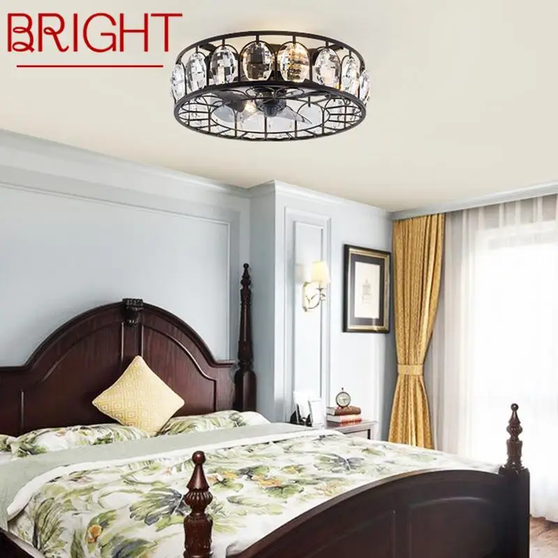 BRIGHT Black Metal Ceiling Fan Lights with Remote Control Industrial LED Hanging Fan Lamps For Home Bedroom Loft
BRIGHT Black Metal Ceiling Fan Lights with Remote Control Industrial LED Hanging Fan Lamps For Home Bedroom Loft