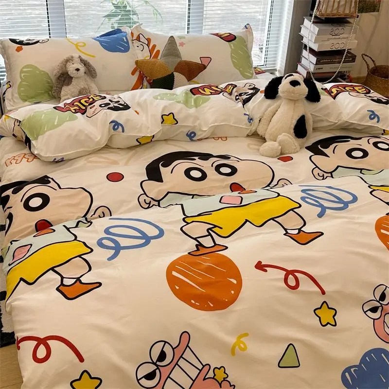 Cute Crayon Shin-chan Bed 3/4cps Bedding Set Cartoon Anime Student School Dormitory Bed Sheets Set Pillow Case Bedroom Gifts
Cute Crayon Shin-chan Bed 3/4cps Bedding Set Cartoon Anime Student School Dormitory Bed Sheets Set Pillow Case Bedroom Gifts