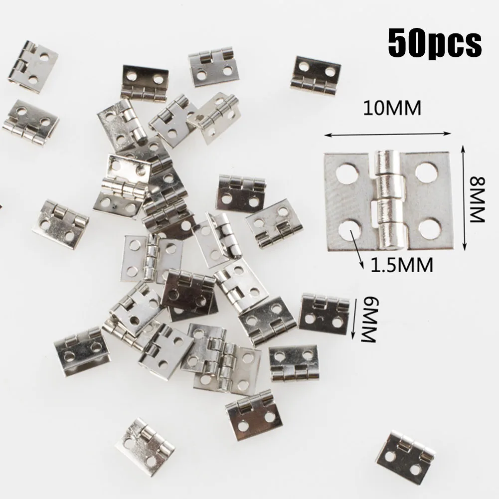 50pcs Mini Brass Hinge Cabinet Door Hinges 8x10mm For Jewelry Wooden Box DIY Crafts Tool Cabinet Hardware
50pcs Mini Brass Hinge Cabinet Door Hinges 8x10mm For Jewelry Wooden Box DIY Crafts Tool Cabinet Hardware
