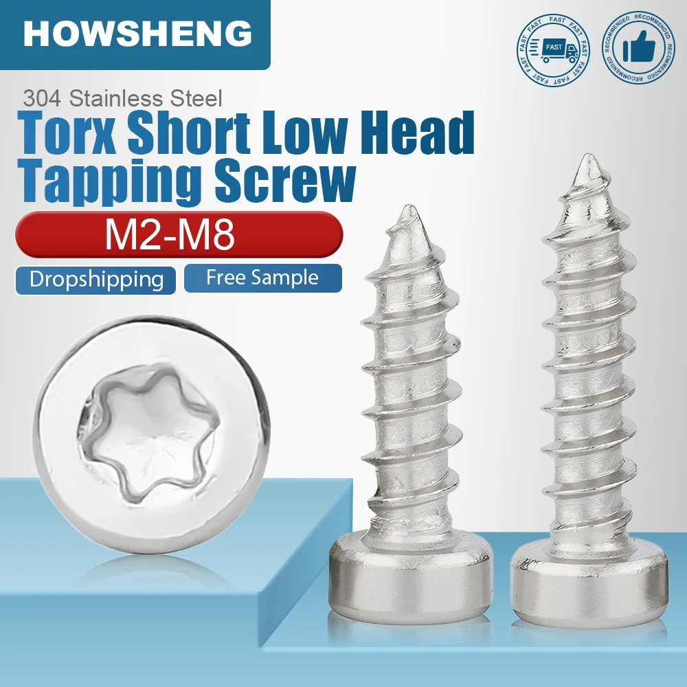 Саморезы Torx Howsheng нержавеющая сталь M2.6 M3 M4 M8 
Саморезы Torx Howsheng нержавеющая сталь M2.6 M3 M4 M8