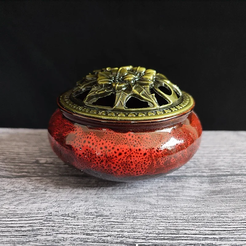 YXYMCF керамическая печь для обесцвечивания курильницы бытовой держатель для благовоний дзен Будда конус катушка палочка основа для благовоний бронзовая крышка
YXYMCF керамическая печь для обесцвечивания курильницы бытовой держатель для благовоний дзен Будда конус катушка палочка основа для благовоний бронзовая крышка