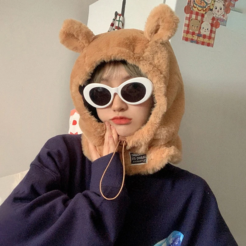 Cartoon Bear Ear Lamb Winter Gorras Hombre Cotton Plush Neck Warm Bonnet Russia Outdoor Ski Windproof Hat Balaclava Thick Beanie
Cartoon Bear Ear Lamb Winter Gorras Hombre Cotton Plush Neck Warm Bonnet Russia Outdoor Ski Windproof Hat Balaclava Thick Beanie