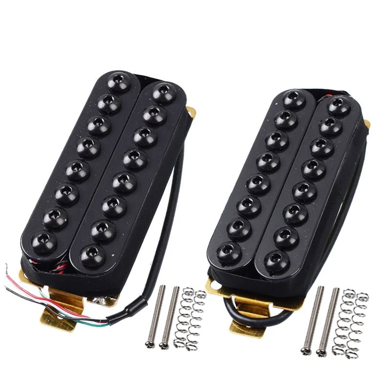 Double-coil guitar two-piece pickup 8-string umbrella electric guitar pickup black frameless pickup
Double-coil guitar two-piece pickup 8-string umbrella electric guitar pickup black frameless pickup