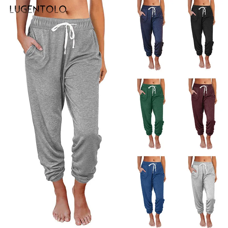 Women Casual Pants Spring Summer Loose Drawstring Elastic Waist Solid Thin Female Street Simple Ankle-length Pants
Women Casual Pants Spring Summer Loose Drawstring Elastic Waist Solid Thin Female Street Simple Ankle-length Pants