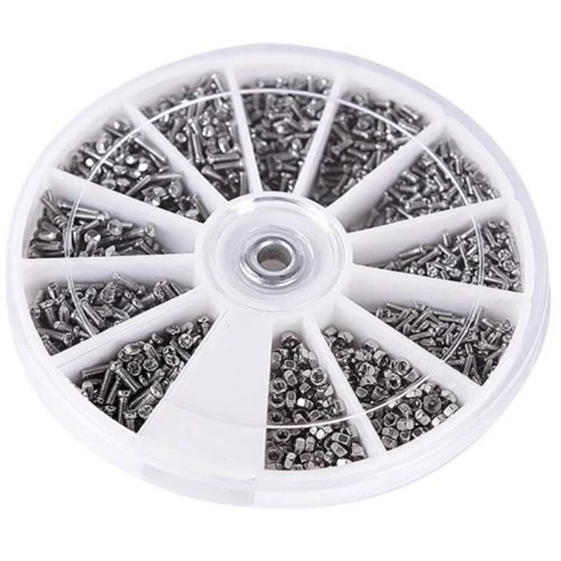 600pcs/set Stainless Steel Screw Set 12 Kinds Of Screws Nuts Assortment Kit Watch Glasses Precision Repair Screw Tool Hand Tools
600pcs/set Stainless Steel Screw Set 12 Kinds Of Screws Nuts Assortment Kit Watch Glasses Precision Repair Screw Tool Hand Tools