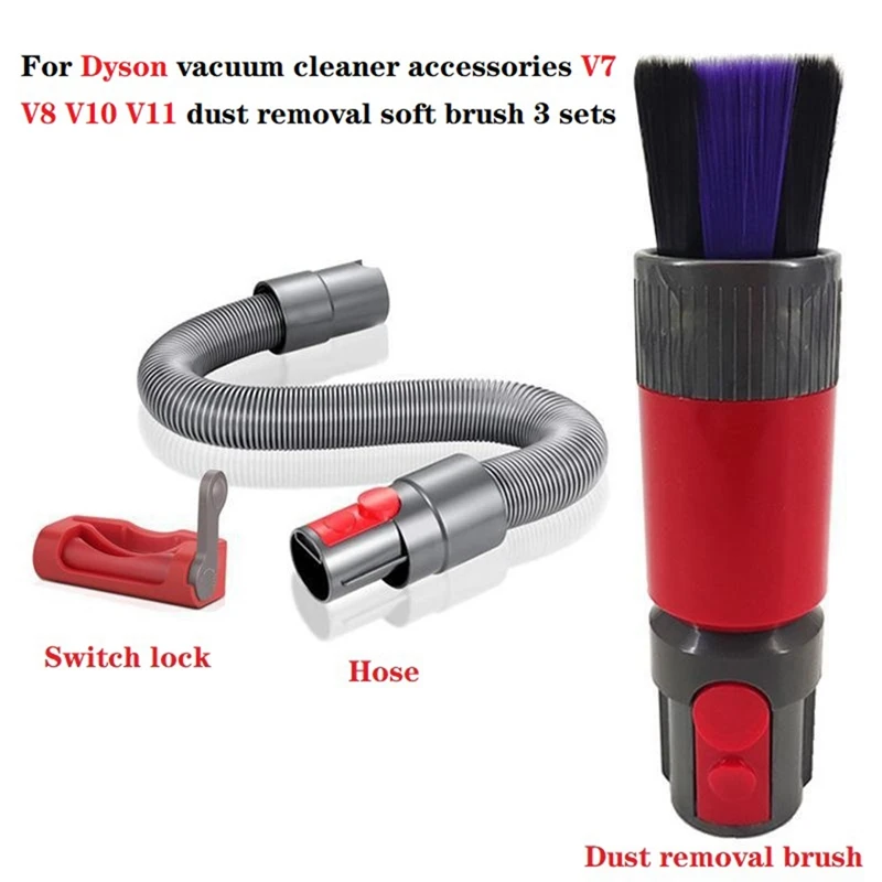 Аксессуары для пылесоса Dyson V7 V8 V10 V11, мягкая щетка для удаления пыли, с шлангом и переключателем
Аксессуары для пылесоса Dyson V7 V8 V10 V11, мягкая щетка для удаления пыли, с шлангом и переключателем