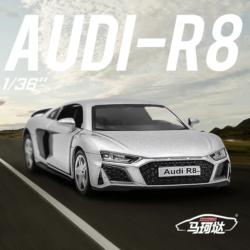 Модель автомобиля Audi R8 Coupe GT Spyder модель RMZ City 3 дюйма литой спортивный гоночный