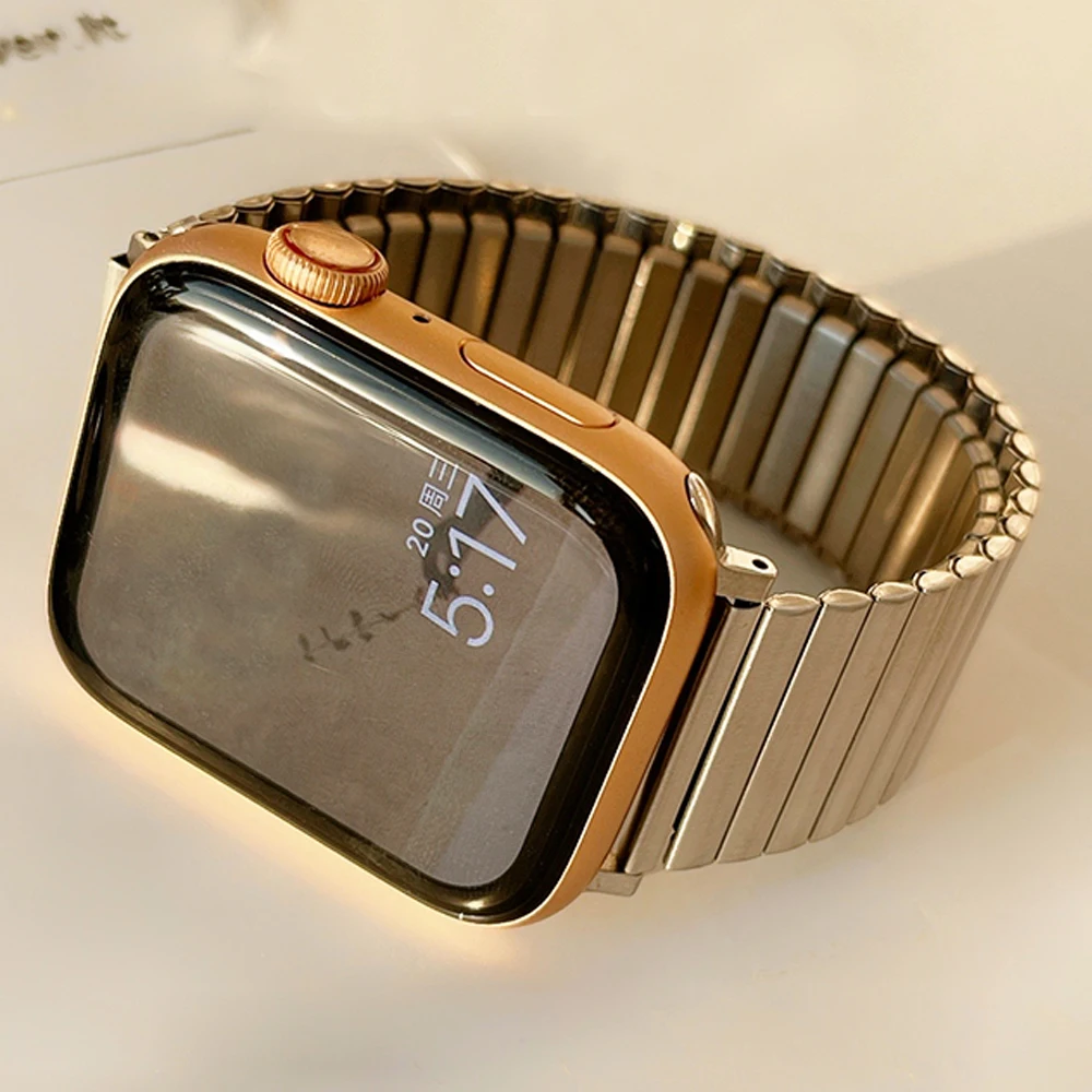 Elastic Loop for Apple Watch Band Ultra 49mm 41mm 45mm 38 42mm 40 44mm Stainless Steel Strap for iWatch Series 8 7 6 5 4 3 Se 2
Elastic Loop for Apple Watch Band Ultra 49mm 41mm 45mm 38 42mm 40 44mm Stainless Steel Strap for iWatch Series 8 7 6 5 4 3 Se 2