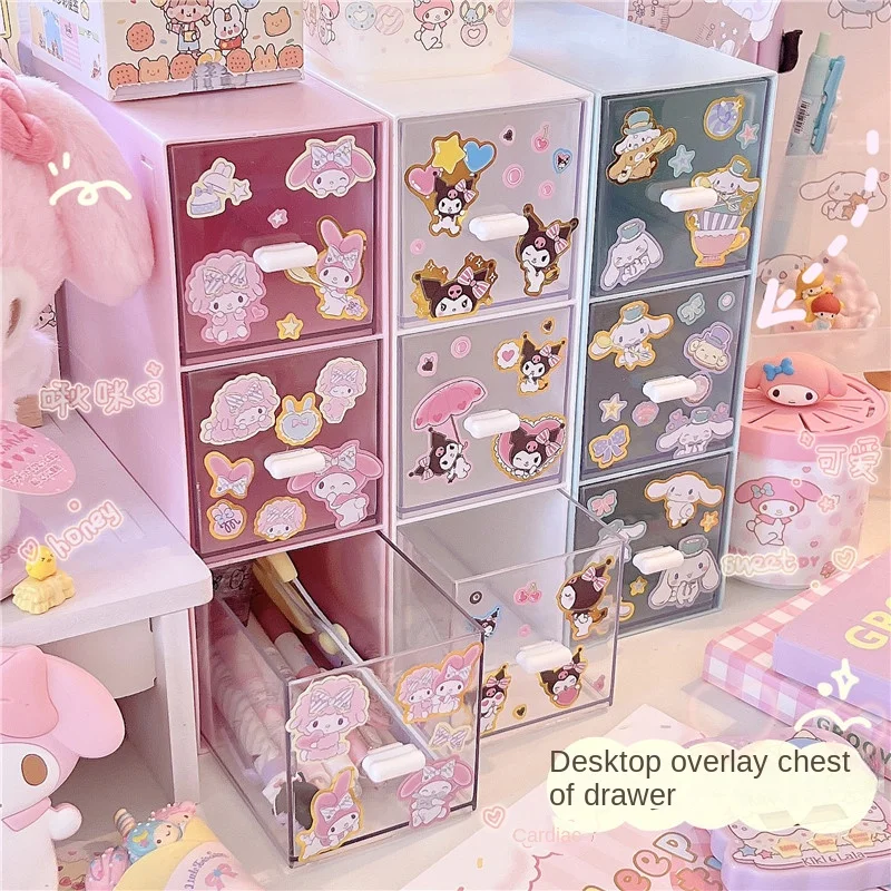 Прозрачная трехслойная коробка для хранения My Melody Cinnamoroll Kuromi PINK Kawaii С мультяшным рисунком Аниме настольный органайзер коробка «сделай сам» ...
Прозрачная трехслойная коробка для хранения My Melody Cinnamoroll Kuromi PINK Kawaii С мультяшным рисунком Аниме настольный органайзер коробка «сделай сам» ...