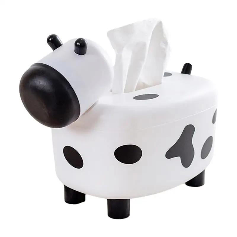 2 In 1 Cow Shaped Tissue Box Holder Tissue Paper Organizer With Toothpick Dispenser Home Supplies For Dining Table room etc 
2 In 1 Cow Shaped Tissue Box Holder Tissue Paper Organizer With Toothpick Dispenser Home Supplies For Dining Table room etc