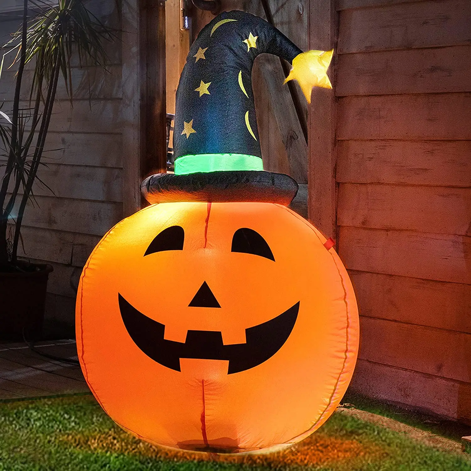 Halloween Inflatable Pumpkin with Witch Hat 3.5T Indoor Outdoor Decorations with Built in LED Lights for Yard Garden Party Decor
Halloween Inflatable Pumpkin with Witch Hat 3.5T Indoor Outdoor Decorations with Built in LED Lights for Yard Garden Party Decor