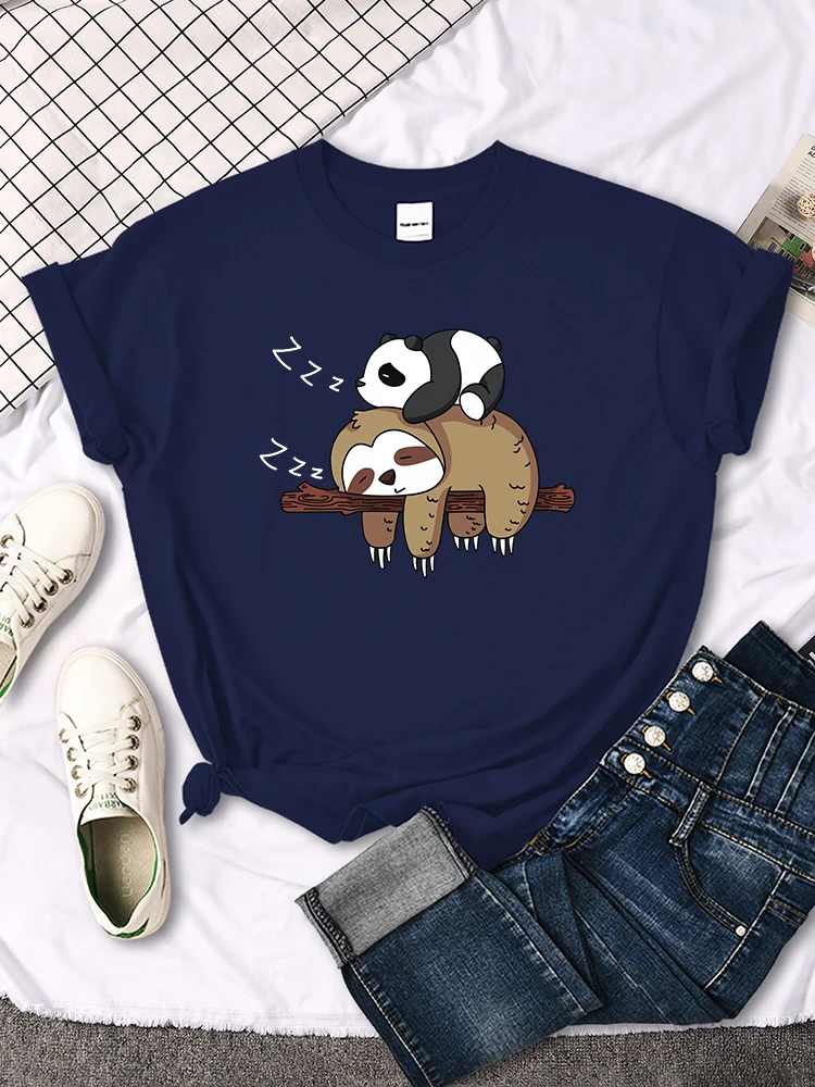 2023 Women's 3D Printing Panda and Sloth Pattern T-shirt Summer Short Sleeve Fashion Casual Round Neck Top T-shirt Clothing
2023 Women's 3D Printing Panda and Sloth Pattern T-shirt Summer Short Sleeve Fashion Casual Round Neck Top T-shirt Clothing