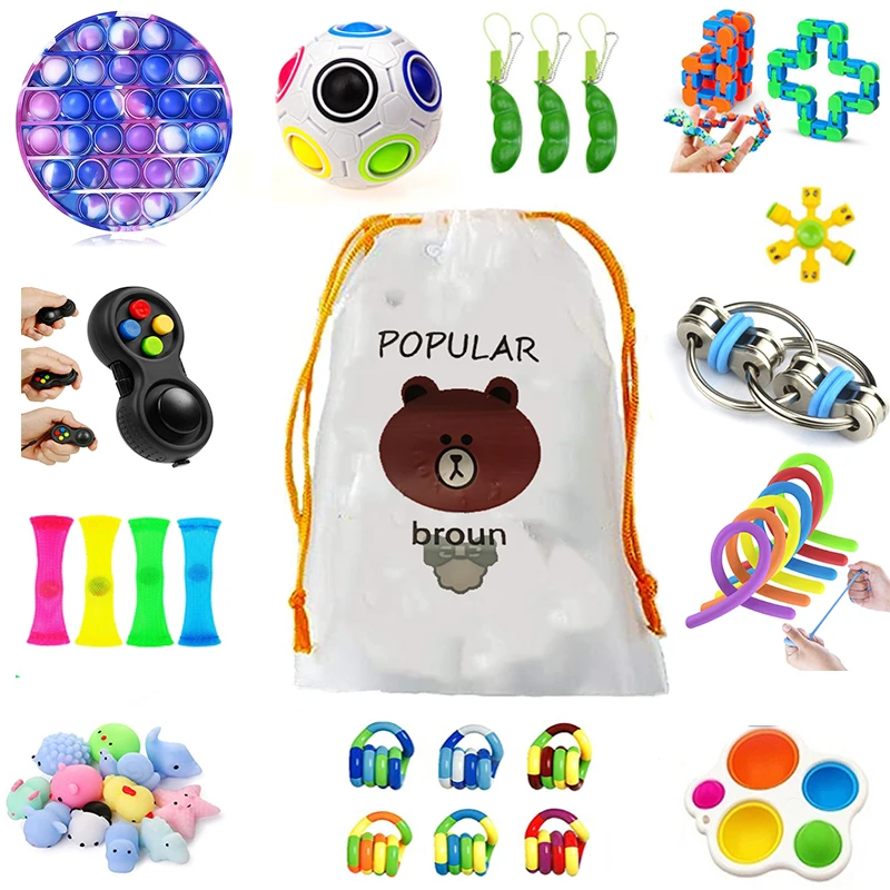 23pcs Children Anti Anxiety Fidget Toys Pack Relief Stress Toy Squeeze Kawaii Mochi Push Bubble Fidget Spinner Advent Calendar
23pcs Children Anti Anxiety Fidget Toys Pack Relief Stress Toy Squeeze Kawaii Mochi Push Bubble Fidget Spinner Advent Calendar