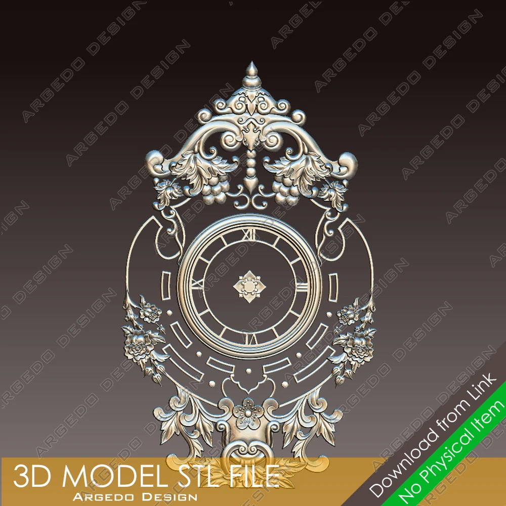 Hollow Pattern Wall Clock Frame 3D STL Model for CNC Router Engraving & 3D Printing Relief Support ZBrush Artcam Aspire Cut3D
Hollow Pattern Wall Clock Frame 3D STL Model for CNC Router Engraving & 3D Printing Relief Support ZBrush Artcam Aspire Cut3D