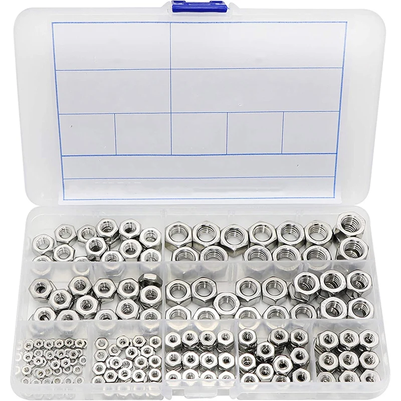 HOT-Stainless Steel Nuts 2-56 To 3/8Inch-16 UNC Hex Nuts Assortment Kit For Screws Bolts-280Pcs
HOT-Stainless Steel Nuts 2-56 To 3/8Inch-16 UNC Hex Nuts Assortment Kit For Screws Bolts-280Pcs