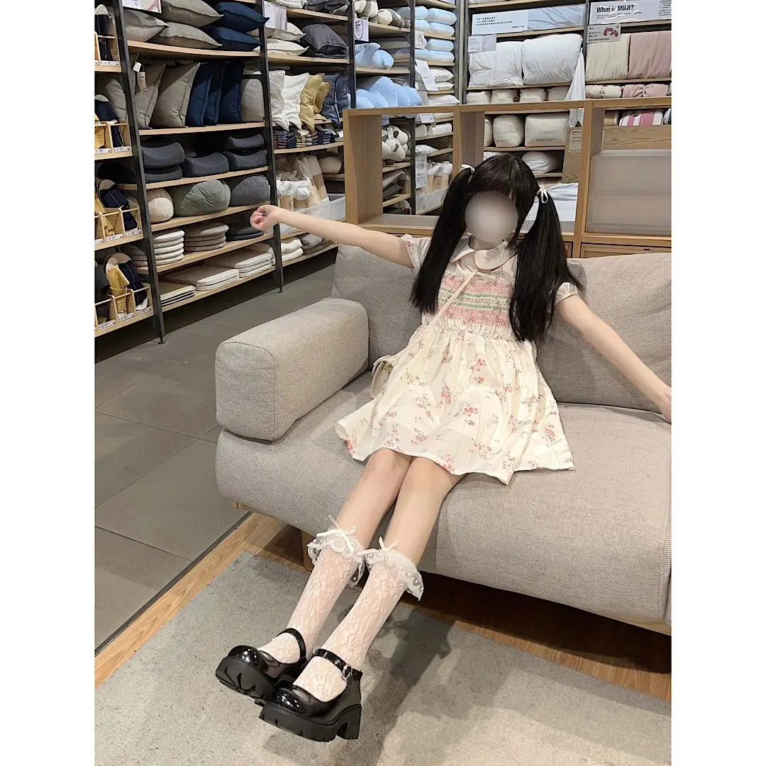 Japanese Sweet Fresh Dress Girl Soft Sister Age Reduction Cute Pink Floral Loose Cover Meat Doll Skirt Summer
Japanese Sweet Fresh Dress Girl Soft Sister Age Reduction Cute Pink Floral Loose Cover Meat Doll Skirt Summer