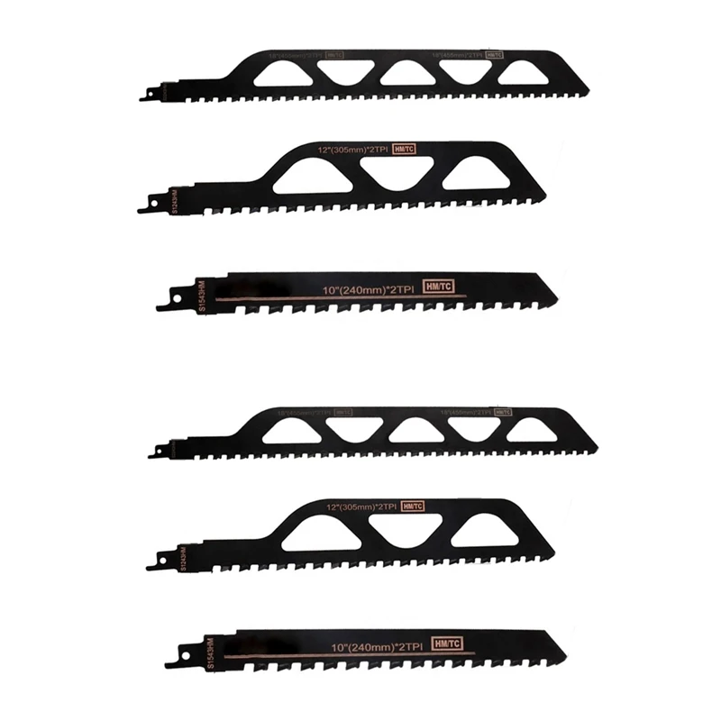 6Pcs Reciprocating Saw Blade Carbide Tip Cutters For Cutting Concrete Red Brick Stone Masonry Saber Saw Blade
6Pcs Reciprocating Saw Blade Carbide Tip Cutters For Cutting Concrete Red Brick Stone Masonry Saber Saw Blade