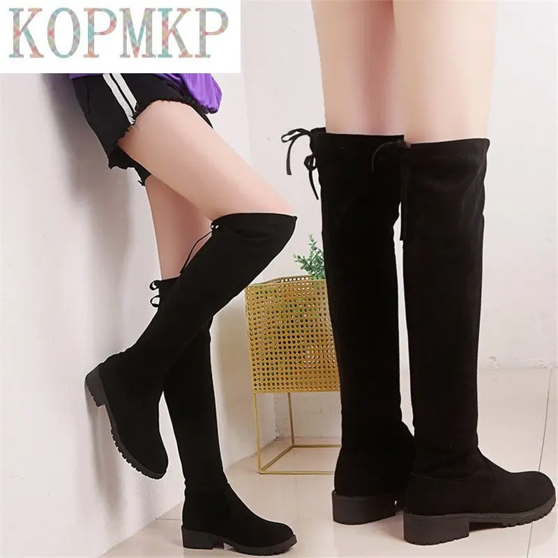 Winter New European and American Boots Thin Than Knee High Roller Women's Stretch Boots Cotton Roller Boots Fashion Burst 2023
Winter New European and American Boots Thin Than Knee High Roller Women's Stretch Boots Cotton Roller Boots Fashion Burst 2023