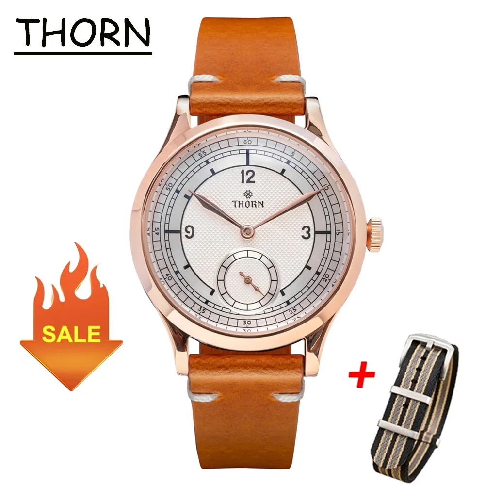 THORN T001 VD78 мужские часы из нержавеющей стали с сапфировым стеклом модные деловые