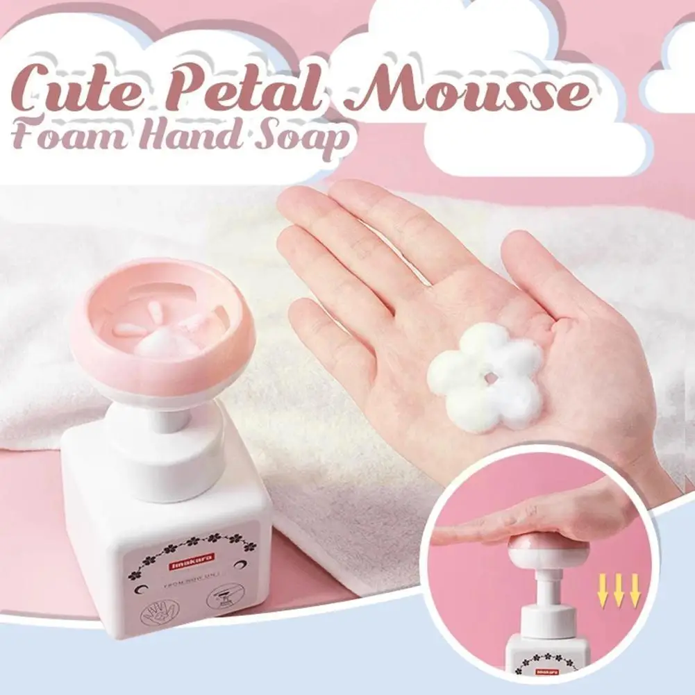 Cute Petal Mousse Foam Hand Soap Foam Type Children's Baby Student Bottle Petal Portable Household Press Shape X6l3
Cute Petal Mousse Foam Hand Soap Foam Type Children's Baby Student Bottle Petal Portable Household Press Shape X6l3