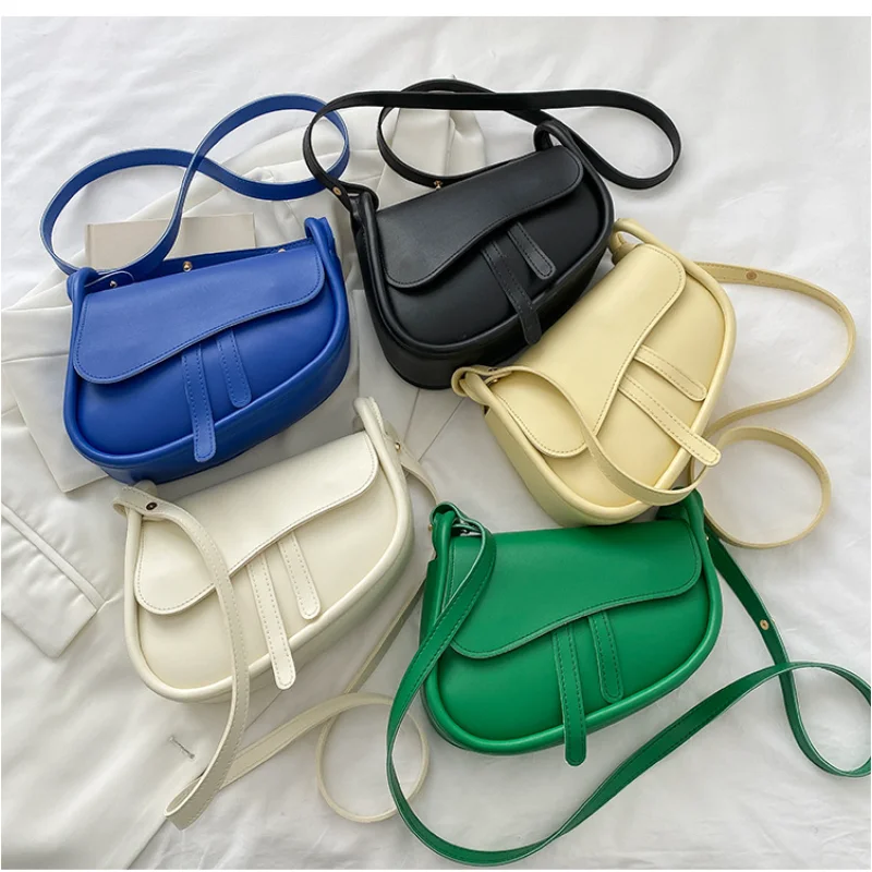 Fashion Saddle Bag New Small Shoulder Bags for Women High Quality Solid PU Leather Crossbody Female Luxury Messenger Bag
Fashion Saddle Bag New Small Shoulder Bags for Women High Quality Solid PU Leather Crossbody Female Luxury Messenger Bag