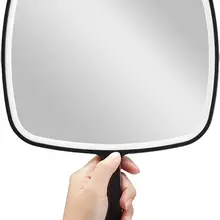 Handheld Mirror Big Mirrors Portable Hand Mirrors with Handle for Barber,Shower,Haircut,Hairdressers,Salon for Women Men
