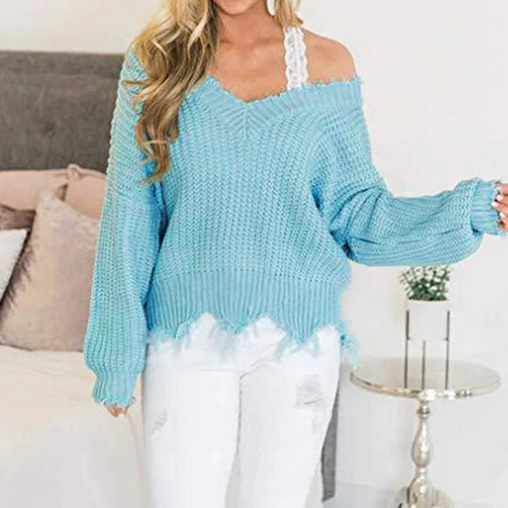 Autumn Pullover Knitted Ladies Pull Femme Loose Basics Jumpers Ropa Women Top Sueter Mujer Fashion Sweater Woman Clothing Blusas
Autumn Pullover Knitted Ladies Pull Femme Loose Basics Jumpers Ropa Women Top Sueter Mujer Fashion Sweater Woman Clothing Blusas