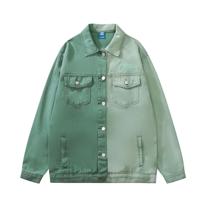 American Tide Brand Tie-Dye Gradient Letter Embroidery Denim Jacket Men's Retro Loose Casual Personality Jacket Tide
American Tide Brand Tie-Dye Gradient Letter Embroidery Denim Jacket Men's Retro Loose Casual Personality Jacket Tide