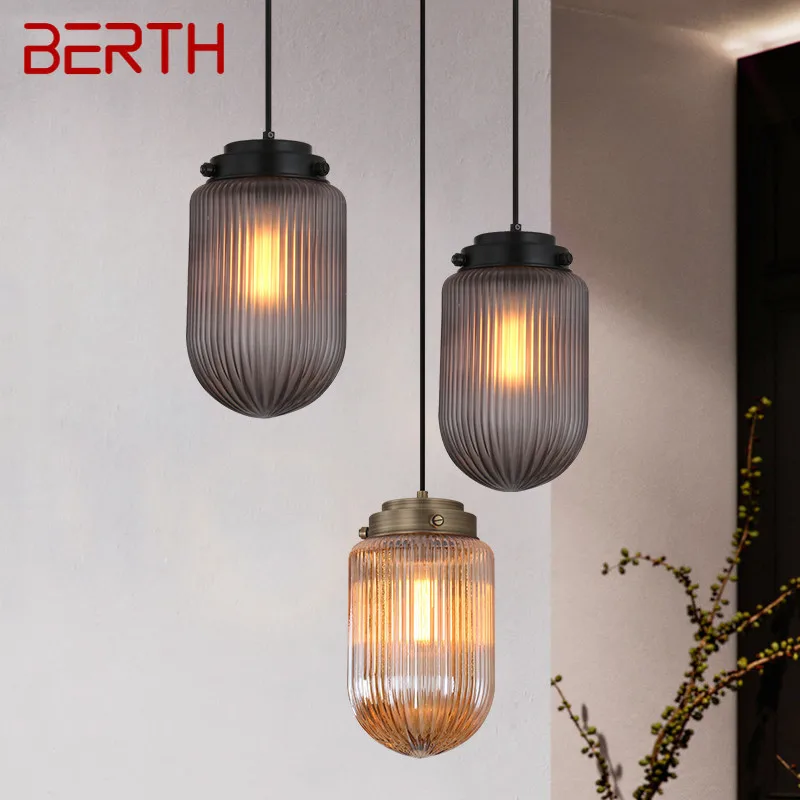 BERTH Nordic LED Pendant Lights Fixtures Industrial Creative Simply Design Glass Hanging Lamp for Home Bedroom
BERTH Nordic LED Pendant Lights Fixtures Industrial Creative Simply Design Glass Hanging Lamp for Home Bedroom