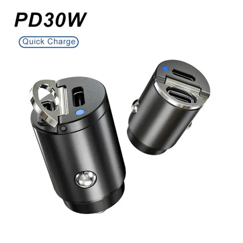 30W MINI Stealth Usb Car Charger Dual USB QC3.0 4.0 Fast Charging Car Lighter Adapter Zinc Alloy Shell For Iphone HUAWEI Xiaomi
30W MINI Stealth Usb Car Charger Dual USB QC3.0 4.0 Fast Charging Car Lighter Adapter Zinc Alloy Shell For Iphone HUAWEI Xiaomi